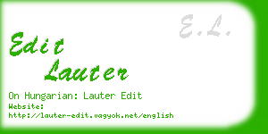 edit lauter business card